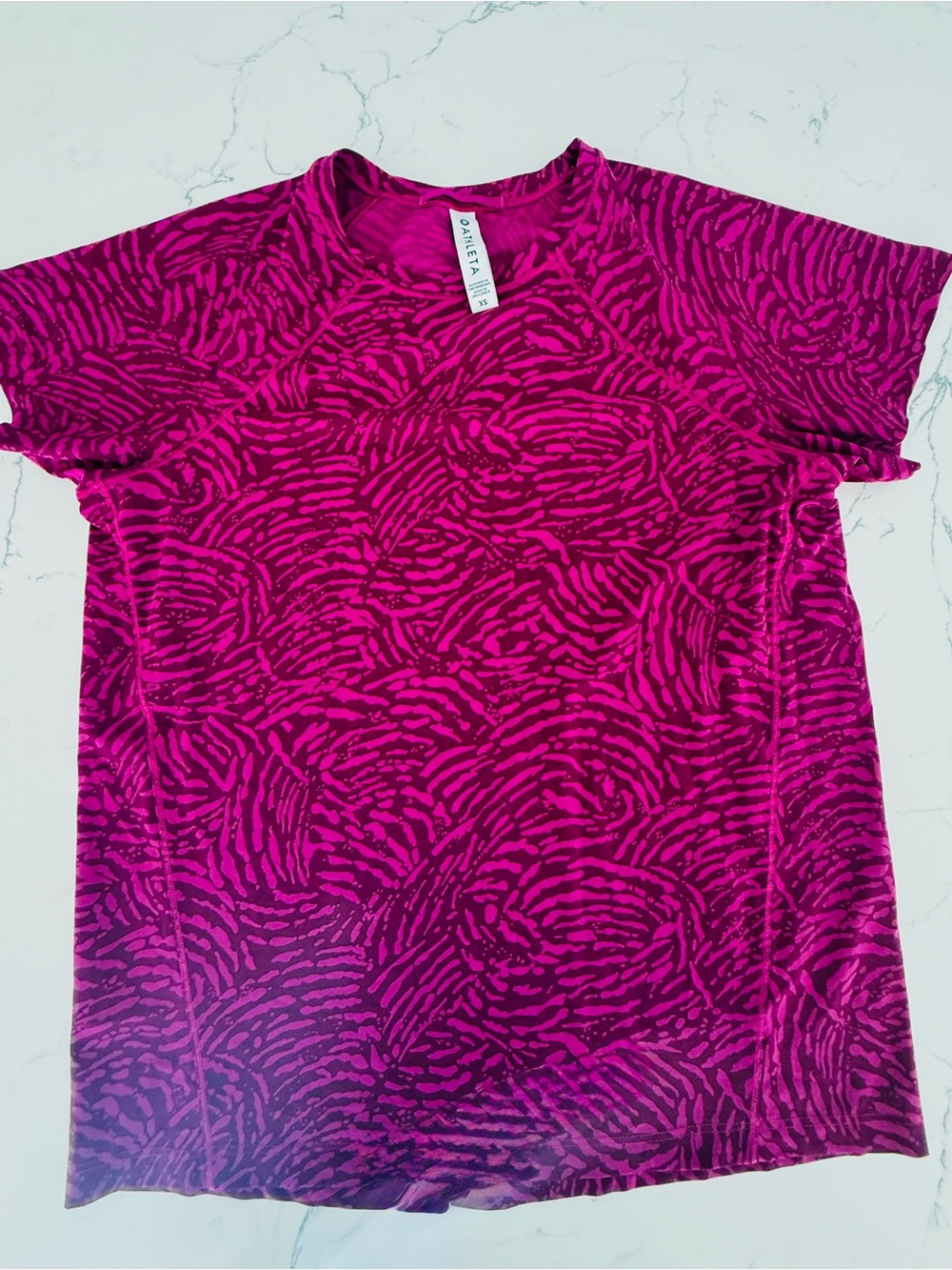 Athleta Women's Short Sleeve Magenta Active Tee size XS